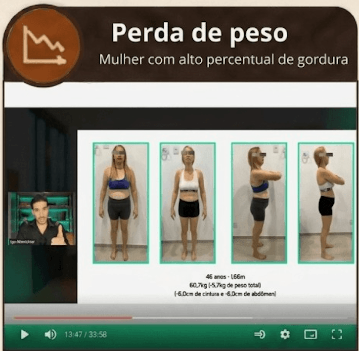 Caso 02 — Perda de gordura mulher